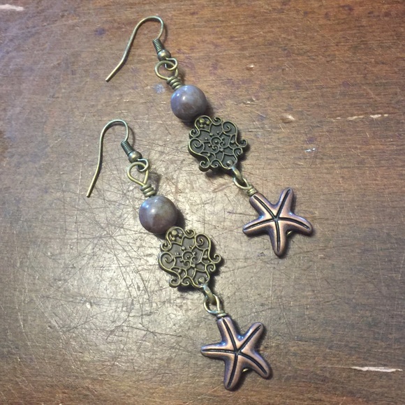 Seastar Drop Earrings - Picture 2 of 4